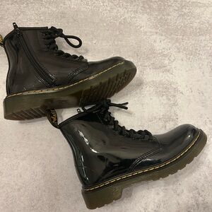 Dr. Martens Black Patent Leather Boots
